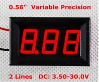 Voltimetro de Panel 0-30VDC